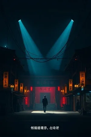 《沉默的证词》竖版海报，法庭木桌与两卷录音带