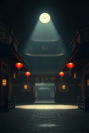 《夏至未眠》竖版海报，夏夜教室窗外的树影