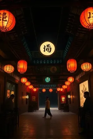 《长夜灯下》竖版海报，深夜便利店的暖色灯光