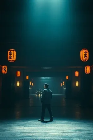 《量子旧信》竖版海报，显示器上重复排列的邮件界面